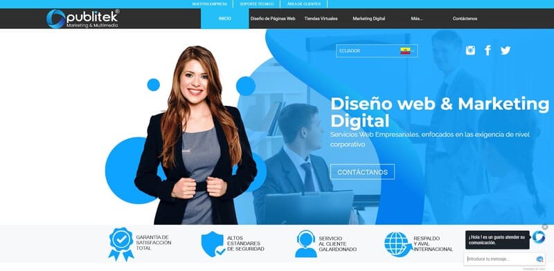 paginas web empresa de diseÃ±o web ecuador 