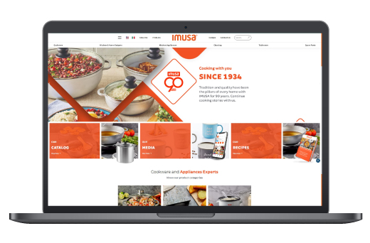 Diseño de páginas web antes y despues diseno imusa amd desarrollo web en Bogotá