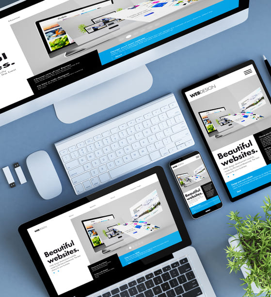 Landing page web design